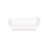Paper Food Baskets, 5lb Capacity, Red-white, 500-carton