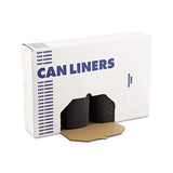 High-density Can Liners, 60 Gal, 14 Microns, 38" X 58", Black, 200-carton