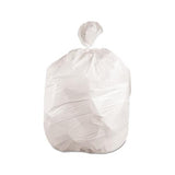Low-density Waste Can Liners, 60 Gal, 0.6 Mil, 38" X 58", White, 100-carton