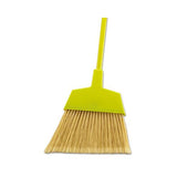 Poly Bristle Angler Broom, 53" Handle, Yellow, 12-carton