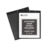 Shop Ticket Holders, Stitched, One Side Clear, 75 Sheets, 11 X 14, 25-bx