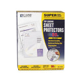 Super Heavyweight Poly Sheet Protectors, Non-glare, 2", 11 X 8 1-2, 50-bx