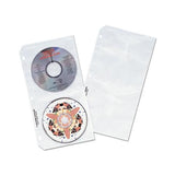 Deluxe Cd Ring Binder Storage Pages, Standard, Stores 4 Cds, 10-pack