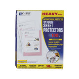 Hvywt Poly Sht Protectors, Clear, Top-loading, 2", 11 X 8 1-2, 100-bx