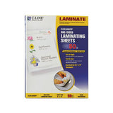 Cleer Adheer Self-adhesive Laminating Film, 2 Mil, 9" X 12", Gloss Clear, 50-box