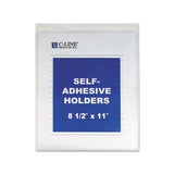 Self-adhesive Shop Ticket Holders, Super Heavy, 15 Sheets, 8 1-2 X 11, 50-box