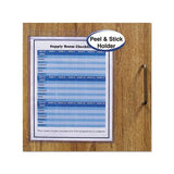Self-adhesive Shop Ticket Holders, Super Heavy, 50 Sheets, 9 X 12, 50-box