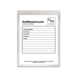 Clear Vinyl Shop Ticket Holders, Both Sides Clear, 50 Sheets, 9 X 12, 50-box
