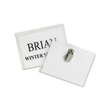 Name Badge Kits, Top Load, 4 X 3, Clear, 50-box