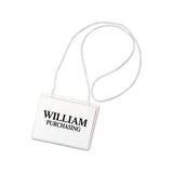 Name Badge Kits, Top Load, 4 X 3, Clear, Elastic Cord, 50-box