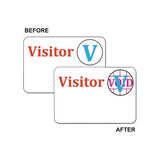 Time’s Up! Self-expiring Visitor Badges, One-day Badge, 3 X 2, White, 100-box