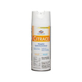 Citrace Hospital Disinfectant & Deodorizer, Citrus, 14oz Aerosol, 12-carton