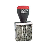 Traditional Date Stamp, Six Years, 1 3-8 X 3-16"
