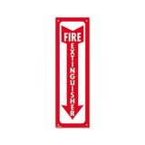 Glow-in-the-dark Safety Sign, Fire Extinguisher, 4 X 13, Red