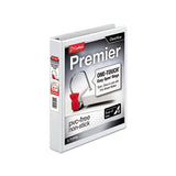 Premier Easy Open Clearvue Locking Slant-d Ring Binder, 3 Rings, 1" Capacity, 11 X 8.5, White