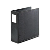 Superlife Easy Open Locking Slant-d Ring Binder, 3 Rings, 4" Capacity, 11 X 8.5, Black
