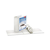 Expressload Clearvue Locking D-ring Binder, 3 Rings, 4" Capacity, 11 X 8.5, White