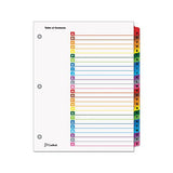 Onestep Printable Table Of Contents And Dividers, 26-tab, A To Z, 11 X 8.5, White, 1 Set