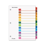 Onestep Printable Table Of Contents And Dividers, 12-tab, Jan. To Dec., 11 X 8.5, White, 1 Set