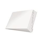 Paper Insertable Dividers, 8-tab, 11 X 17, White, 1 Set