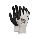 Economy Foam Nitrile Gloves, Medium, Gray-black, 12 Pairs