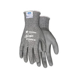 Ninja Force Polyurethane Coated Gloves, Large, Gray, Pair