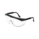 Stratos Safety Glasses, Black Frame, Clear Lens