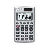 Hs-8va Handheld Calculator, 8-digit Lcd, Silver