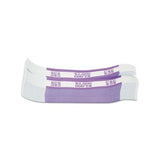 Currency Straps, Violet, $2,000 In $20 Bills, 1000 Bands-pack