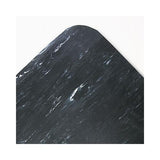 Cushion-step Surface Mat, 36 X 60, Marbleized Rubber, Black
