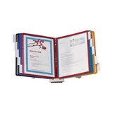 Sherpa Desk Reference System, 10 Panels, 10 X 5 5-8 X 13 7-8, Assorted Borders
