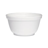 Foam Bowls, 10 Ounces, White, Round