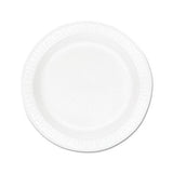 Concorde Foam Plate, 10 1-4" Dia, White, 125-pack, 4 Packs-carton