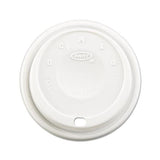 Cappuccino Dome Sipper Lids, Fits 12-24oz Cups, White, 1000-carton
