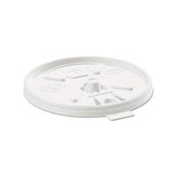 Translucent Lids For 12-24oz Foam Cups, Straw Slot, 1000-carton