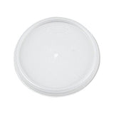 Plastic Lids, 4oz Cups, Translucent, 100-sleeve, 10 Sleeves-carton