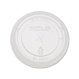 Straw-slot Cold Cup Lids, 9oz-20oz Cups, Clear, 100-pack
