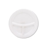 Mediumweight Foam Plates, 9" Dia, White, 125-pack