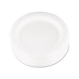 Quiet Classic Laminated Foam Dinnerware, Plate, 9" Dia, Wh, 125-pk, 4 Packs-ct