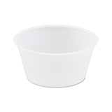 Polystyrene Portion Cups, 3.25 Oz, Translucent, 250-bag, 10 Bags-carton