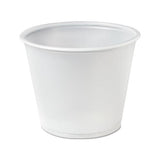 Polystyrene Soufflé Portion Cups, 5.5 Oz, Translucent, 250-bag