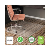 Economat All Day Use Chair Mat For Hard Floors, 45 X 53, Clear