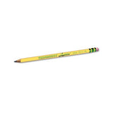 Ticonderoga Laddie Woodcase Pencil With Microban Protection, Hb (#2), Black Lead, Yellow Barrel, Dozen