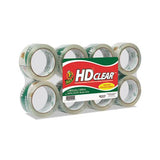 Heavy-duty Carton Packaging Tape, 3" Core, 1.88" X 55 Yds, Clear, 8-pack