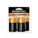 Coppertop Alkaline D Batteries, 4-pack