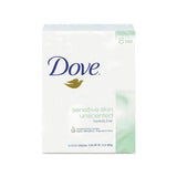 Sensitive Skin Bath Bar, 4.5 Oz Bar, Unscented, 8 Bars-pack, 9 Packs-carton