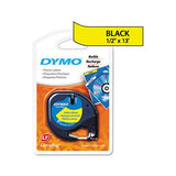 Letratag Plastic Label Tape Cassette, 0.5" X 13 Ft, Yellow