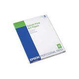 Velvet Fine Art Paper, 8.5 X 11, White, 20-pack