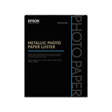 Professional Media Metallic Luster Photo Paper, 10.5 Mil, 8.5 X 11, White, 25-pack