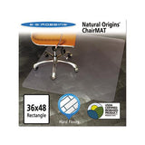 Natural Origins Chair Mat For Hard Floors, 36 X 48, Clear